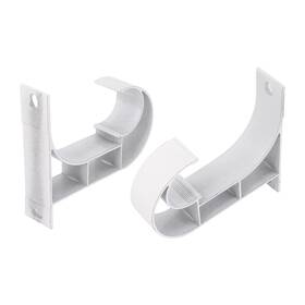 Zaplyte 711331105622 2pcs 1 Inch Dia Drapery Curtain Pole Rod Hook Shape Ceiling Bracket