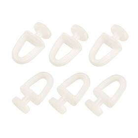 Zaplyte 714998326003 Curtain Track Rollers Plastic Drapery Rail Sliding Glider 11mm Dia 50pcs