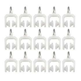 Zaplyte 714998326133 Curtain Track Rollers Plastic Twin Wheeled Carriers 9mm Dia 50pcs