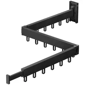 Zdwcyl 768571927699 Space Saver Clothes Drying Rack Wall Mounted Retractable Collapsible Tri-f