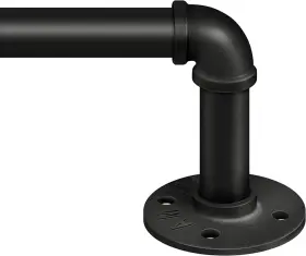 Stadkmrustrod-3272bla Zeerobee Curtain Rods For Windows 32 To 72 1 Inch Black