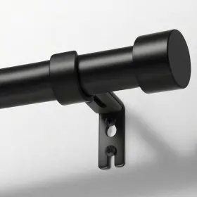 Stadroucap-16bla Zeerobee Curtain Rods For Windows 16 To 24 Black Rod Adjustable 1 I