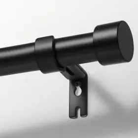 Stadroucap-72bla Zeerobee Curtain Rods For Windows 32 To 144 Black Inch -144