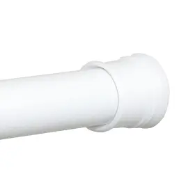 505w Zenna Home Tension Shower Curtain Rod White 44 To 72 Inches Premium St