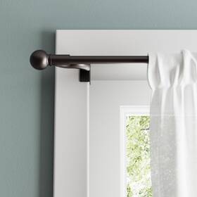 Zenna Home 6099 Adjustable Curtain Tension Rod With 48 Inch To 84 Oil Rubbed Bronze