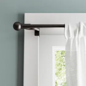 6099 Zenna Home Adjustable Curtain Tension Rod With 48 Inch To 84 Oil Rubbed Bronze
