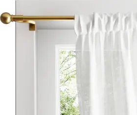 Mwr19030gd Zenna Home Adjustable Curtain Tension Rod For Windows No 48 To 84 Gold