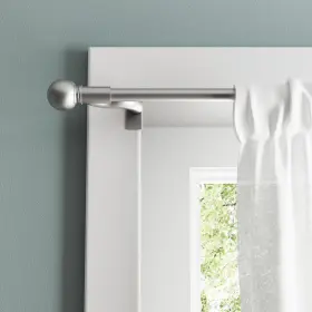 Mwr19042 Zenna Home Maytex Window Curtain Rod 28 Inch To 48 Brushed Nickel