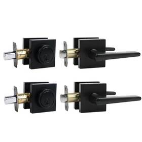 Zevaway B0dhk5cpvr Black Front Door Handle And Deadbolt Setdoor Handles Interiorfront