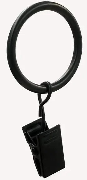 Zhhgttuy 797439811665 56 Pcs Metal Curtain Rings With Clip 1 In Inner Diameter Drapery