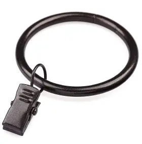 Zhhgttuy 797444599435 Curtain Rings With Clips - Set Of 42 Interior Diameter 1.75inch Fits Up To 1