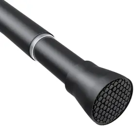 Zipglo 860013049911 Tension Curtain Rod Black 28 To 48 Inch Spring Non Sl