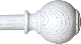 Qycr0010 Znonox Wood Curtain Rods For Windows 72 To 144 28 Inch -144 White