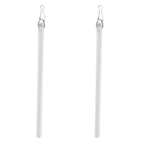4107 Zuwevbo 2pcs Curtain Pull Wand 17 Inch Invisible Clear Acrylic