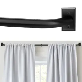Wg66-152bla-kd Zyrw Blackout Curtain Rod Adjustable Extra Long 66-152 Inch Matte Black