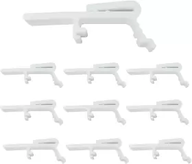 Vbdcvchb-8cm-8 Zzlzx 8pcs Vertical Blind Dust Cover Valance Clip Holder Bracket Curtain Cli