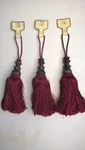 India House 3 Curtain Tassels Tiebacks 11" Burgundy Drapery Window Treatment New. Price: $19.20.