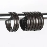 Qulable Bronze Shower Curtain Hooks Rings, 12 Pcs Circular Plastic New. Price: $11.66.