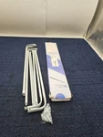(qty 2) Blu-pier Tech Heavy Duty Lock Seam Curtain Rod 28 To 48-INCH Open. Price: $19.99.
