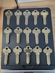 15 Assorted Corbin X1-77-5 Locksmith Original Key Blanks New Old Stock. Price: $19.99.
