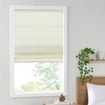 Madison Park Kyler Cordless Roman Shade 27X64 Ivory Linen Light Filter New. Price: $84.00.