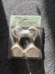 Kirsch Curtain Rod Round Brackets Set Of 2 Anodized Bronze Gold For 1 3/8 Pole New. Price: $29.95.