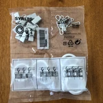 Ikea Syrlig Curtain Ring Set 10-PACK W/ Hooks & Clips 1" White 402.240.98 New. Price: $9.99.