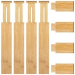 4 Pack Bamboo Kitchen Drawer Dividers With Inserts 2.6" High, Adjustable From... New. Price: $31.54.