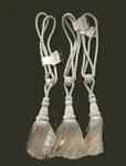 Lot Of 3 Versailles Home Fashions Chelsea Window Tie Back 24"- Camel Nwt New. Price: $20.00.