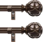 Curtain Rods Pack, For Windows 28 To 48 Inch, Adjustable Heavy New. Price: $38.99.