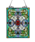 Chloe Izzy Tiffany-glass Victorian Window Panel 18X25.5 New. Price: $200.93.
