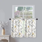 Vogol Tier Curtains For Kitchen, Lovely Birds Vines Printed Short Window Cort... New. Price: $38.06.