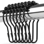 Ansxiy Shower Curtain Hooks Rings, Rustproof 2.75 1.4 0.3 Inchs, Matte Black New. Price: $9.11.