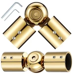 2 Pcs Window Corner Curtain Rod Connector Adjustable Elbow Gold 1 Inch New. Price: $31.14.