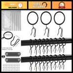 100 Metal Curtain Rings With Eyelets - 1.65 Inch Drapery Hooks For Windows, Door New. Price: $61.99.