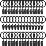 Amzseven 44 Metal Curtain Rings With Clips, 1" D Pack, Black New. Price: $14.76.