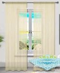 New Nhnhn Nano Material Coated Cream Sheer Curtains 72 Inches Long (1 Pack). Price: $14.95.