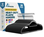 Lifemaster 50 Pack Non Slip Clothes Hangers With Swivel Hook And Accessory Bar New. Price: $44.99.