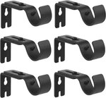 Heavy Duty Adjustable Curtain Brackets Holders For 1 Inch Rod, Black Color, New. Price: $22.39.