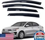 Sonlee Black Outside Mount Window Rain Guards For 2018-2023 Kia Rio New. Price: $44.30.