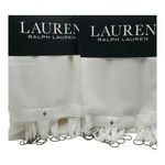 New Ralph Lauren Set Of 4 Linen Blend Curtains White 52X96 Drapes With Rings. Price: $197.95.