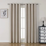 Airwill Blackout Curtains, Thermal Insulated Grommet Drape, 52 X 84 Khaki New. Price: $14.99.