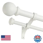 Yumierle Double Curtain Rod 84 To 120 Inch Adjustable Drapery New. Price: $81.54.