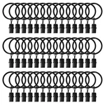 42 Pack Curtain Rings With Clips 1.26" Interior Diameter,metal Drapery W... New. Price: $11.65.