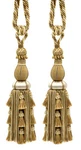 Copro Large Elegant Tassel Tieback, Color# LX01 - Almond Beige Set Of 2 New. Price: $39.98.
