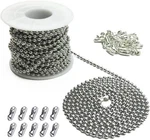 Hyamass 10-YARD Beaded Chain With 30 2.24 By 1.77 Inches, Nickel New. Price: $24.99.