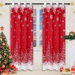 Caromio Christmas Curtains For Living Room 95 Inch Red Snowflake New. Price: $56.00.