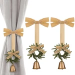2 Pcs Christmas Curtain Buckle Tieback Wreath Ties Backs Ho... New. Price: $32.25.