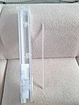 Achim Cordless Room Darkening Plantation Blind - 31" X 64" L, 2" Vinyl Slat New. Price: $34.94.