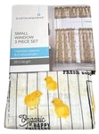 Curtainworks Gingham Rooster Tier-valance Set 3 Pc Yellow Happy Chick Fresh Eggs New. Price: $16.97.